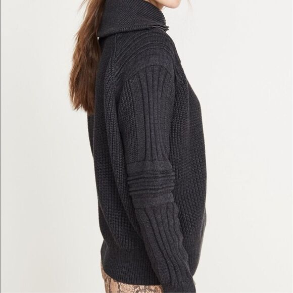 525 America Charcoal Half-Zip Sweater - Picture 4 of 7